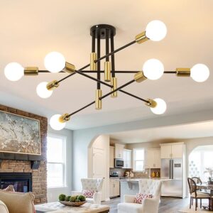 Sputnik Pendant Lamp for 8 Arms Stilnovo Style Dining Room Home Decor