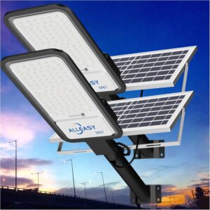 Outdoor Lighting Super Bright Solar LED Street Light 120W Remote Control